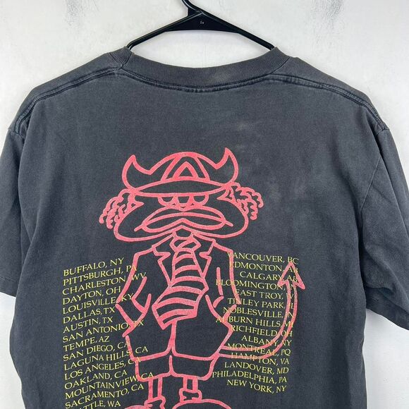 Vintage 1990 AC/DC The Razors Edge Double Sided Tour Shirt Size M - Picture 4 of 8